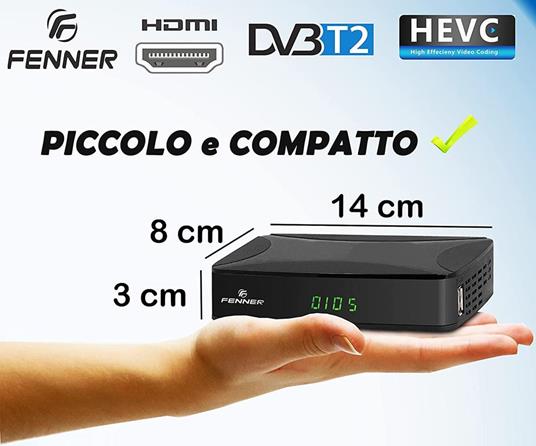 Decoder DVB-T2 HD 1080p SINTONIZZAZIONE AUTOMATICA Digitale terrestre Nuova  Generazione HDMI HEVC H265 riceve TUTTI i canali  gratuiti,USB,SCART,ETHERNET - R Move - TV e Home Cinema, Audio e Hi-Fi | IBS
