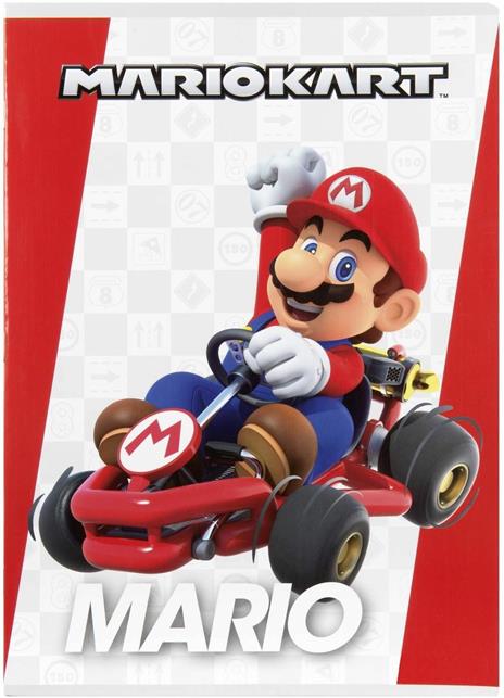 Quaderno Maxi Righe 1-2 elementare Mariokart - 3