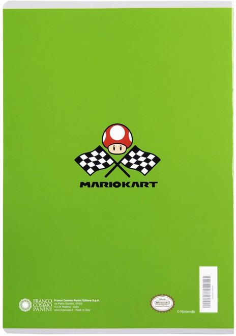 Quaderno Maxi Righe 1-2 elementare Mariokart - 6