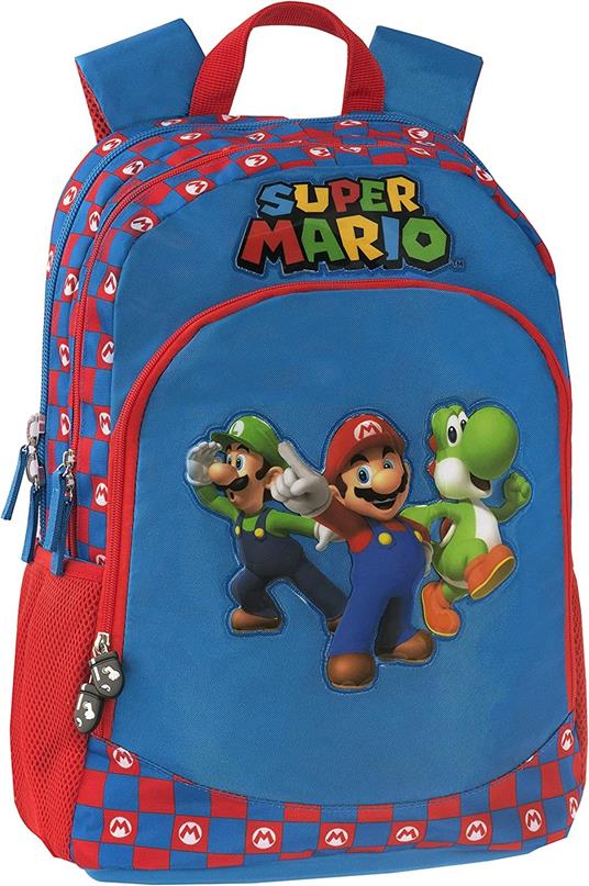 Zaino Scuola Organizzato Super Mario