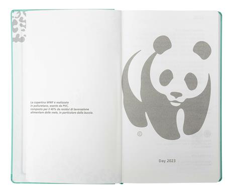 Agenda giornaliera 2023, 12 mesi, Large, WWF, turchese - 3