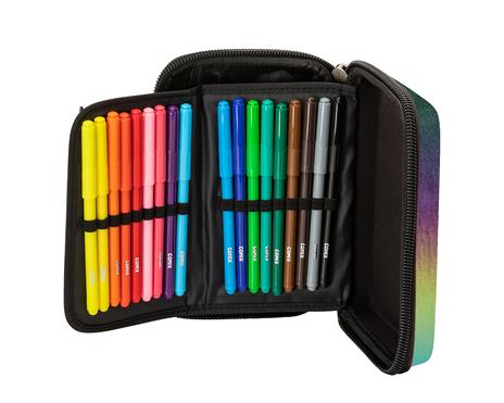 Astuccio colorato con colori arcobaleno, astuccio di grande capacità,  astuccio resistente con cerniera, per ragazze, ragazzi e adolescenti :  : Cancelleria e prodotti per ufficio