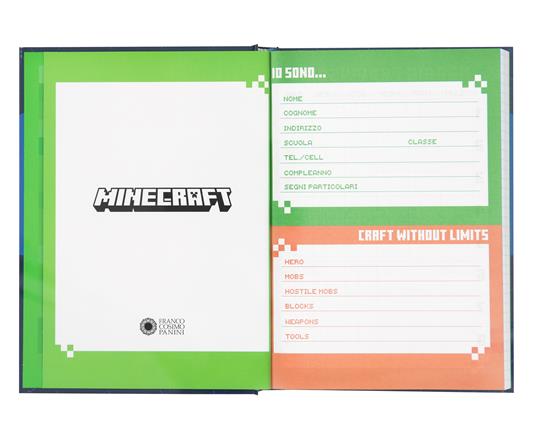 Diario 12 Mesi 2023-2024 Standard personaggio Minecraft - Panini -  Cartoleria e scuola