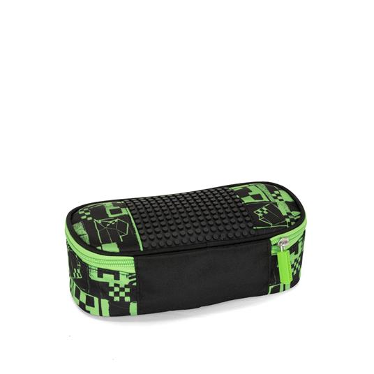 Astuccio Ovale Organizzato Green Minecraft