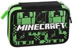 Astuccio Corredato 3 Zip Green Minecraft