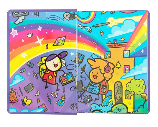 DIARIO COMIX 2023 GLITTER CM 16X11 - Cartolinformatika