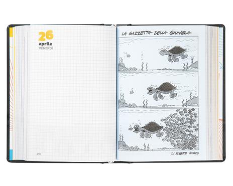 Diario Comix 16 Mesi 2023-2024 Standard Black&White Cervello - Bianco e Nero - 6