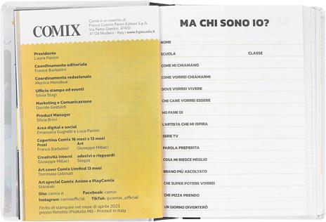 Agenda 16 Mesi 2024, Playcomix, Medium, grigio - 3