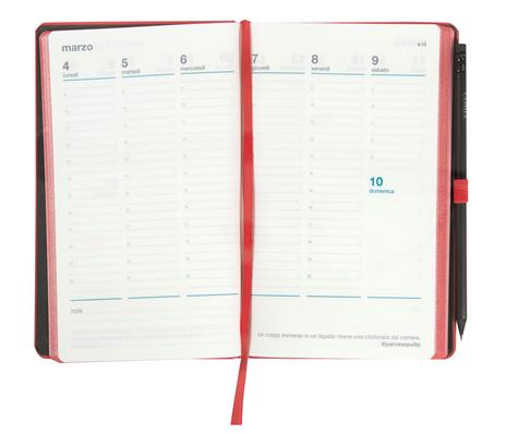 Agenda Comix 2024, 12 Mesi, settimanale, Large Vert. Red Tx - 3