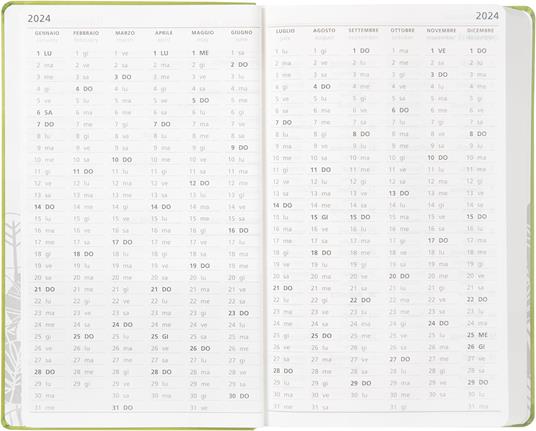 Agenda 12 Mesi 2024, giornaliera Large Wwf Verde - 5