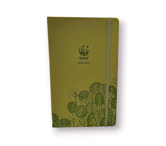 Agenda 12 Mesi 2024, settimanale Large Wwf Verde