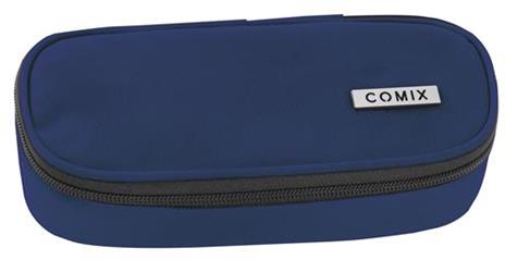 Astuccio Ovale Organizzato Monocolore Blu Comix