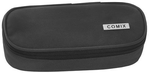 Astuccio Ovale Organizzato Monocolore Nero Comix