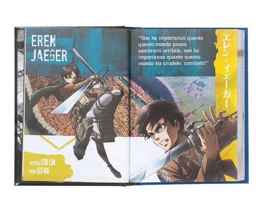 SuperDiario 2024-2025, 12 mesi, Medium Blu Attack on Titan - 4