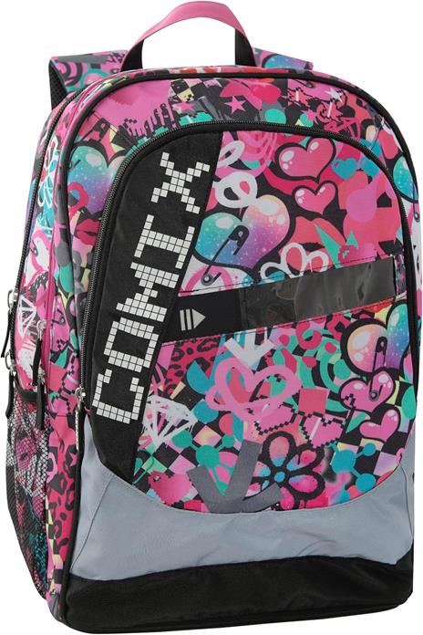 Zaino Organizzato Trolley Staccabile Comix Bright Hearts Girl - 3