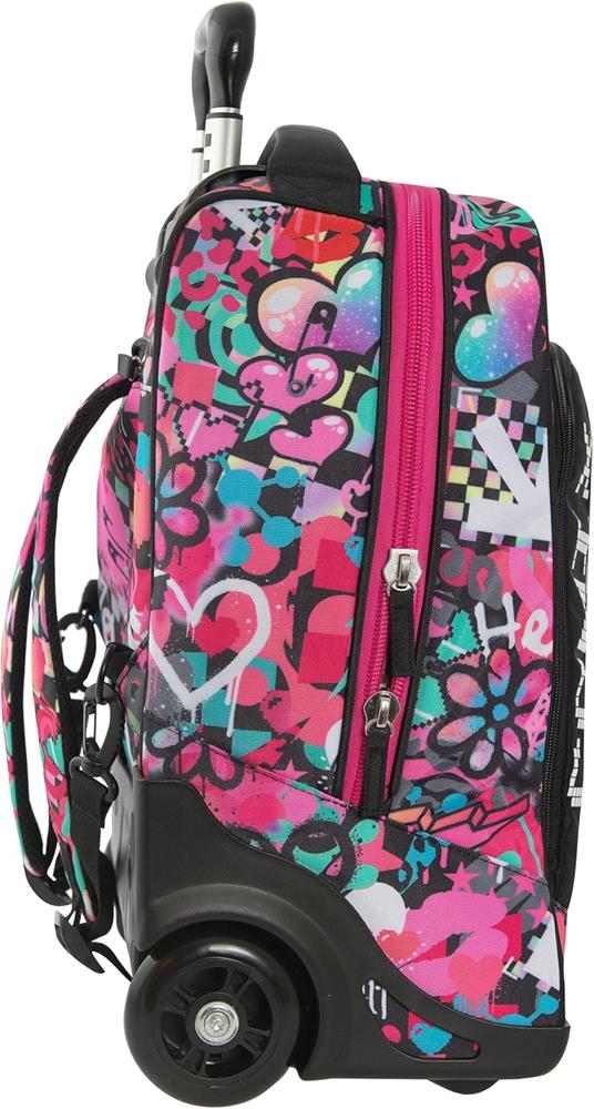 Zaino Organizzato Trolley Premium Comix Bright Hearts Girl - 5