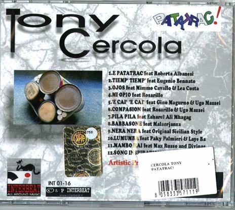Patatrac! - CD Audio di Tony Cercola - 2