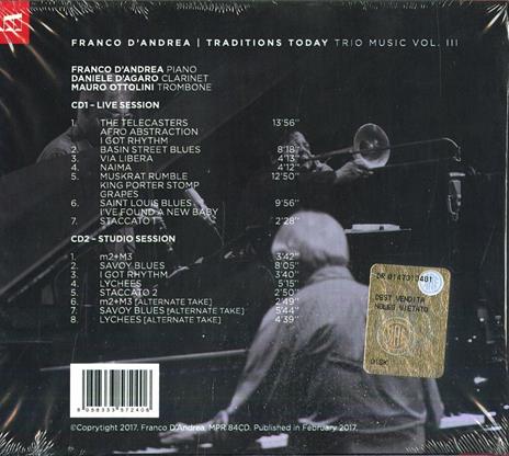 Traditions Today. Trio Music vol.3 - CD Audio di Franco D'Andrea - 2