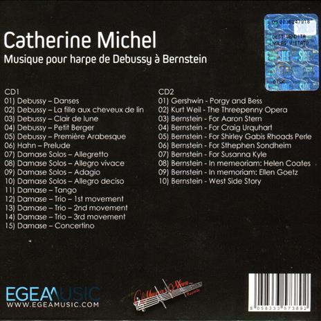 Musique pour harpe de Debussy a Bernstein - CD Audio di Michel Catherine - 2