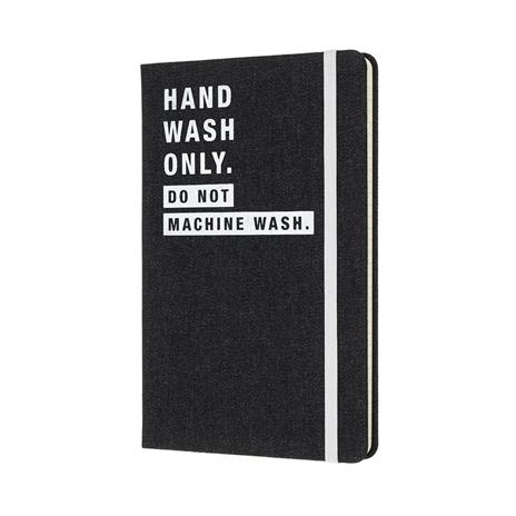 Taccuino Moleskine Denim Limited Edition a righe large. Hand wash only - 2