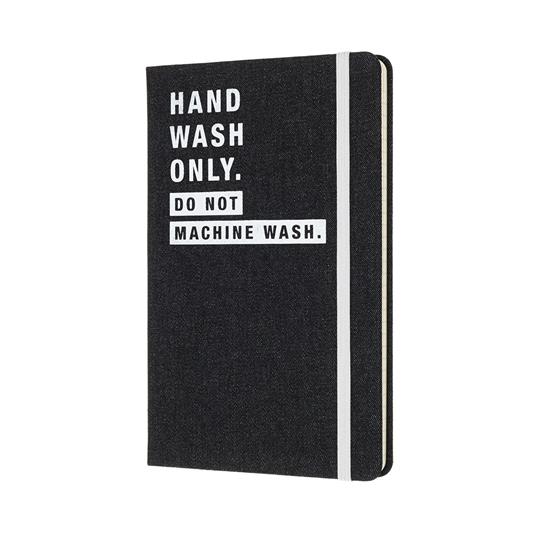 Taccuino Moleskine Denim Limited Edition a righe large. Hand wash only - 2