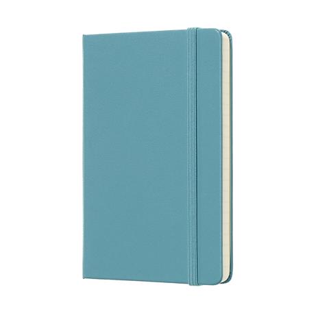 Taccuino Moleskine pocket a righe copertina rigida azzurro. Reef Blue - 2