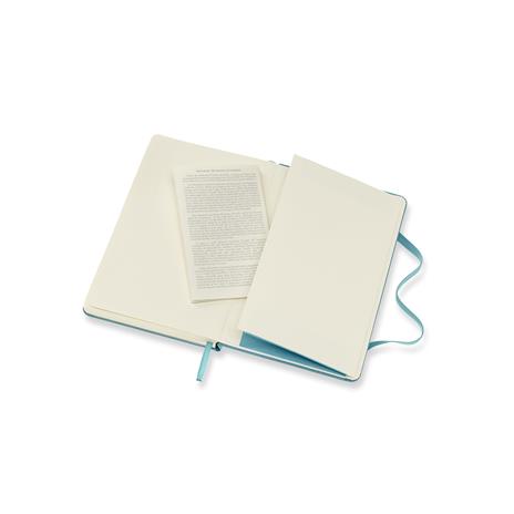 Taccuino Moleskine pocket a righe copertina rigida azzurro. Reef Blue - 5