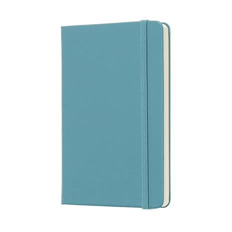 Taccuino Moleskine pocket a pagine bianche copertina rigida azzurro. Reef Blue - 2