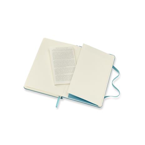 Taccuino Moleskine pocket a pagine bianche copertina rigida azzurro. Reef Blue - 5