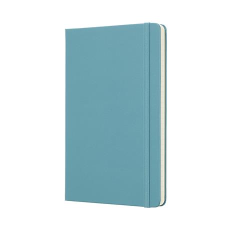 Taccuino Moleskine large a righe copertina rigida azzurro. Reef Blue - 2