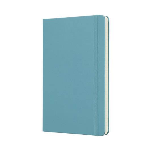 Taccuino Moleskine large a righe copertina rigida azzurro. Reef Blue - 2