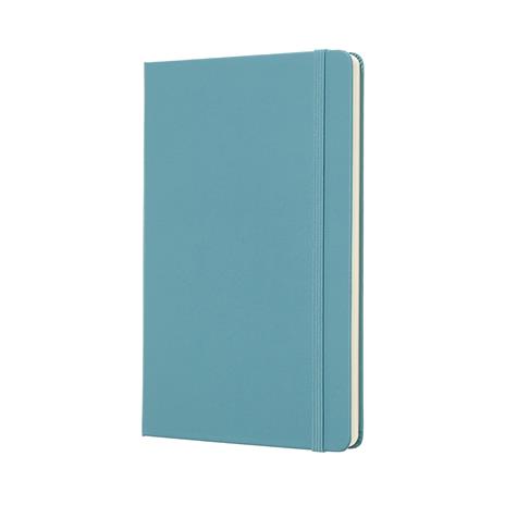 Taccuino Moleskine large a pagine bianche copertina rigida azzurro. Reef Blue - 2