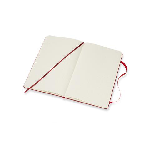 Taccuino Moleskine large puntinato copertina rigida rosso. Scarlet Red - 4