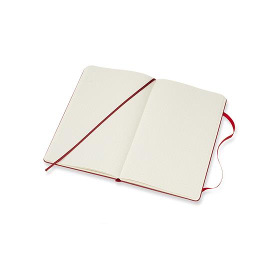 Taccuino Moleskine large puntinato copertina rigida rosso. Scarlet Red - 4