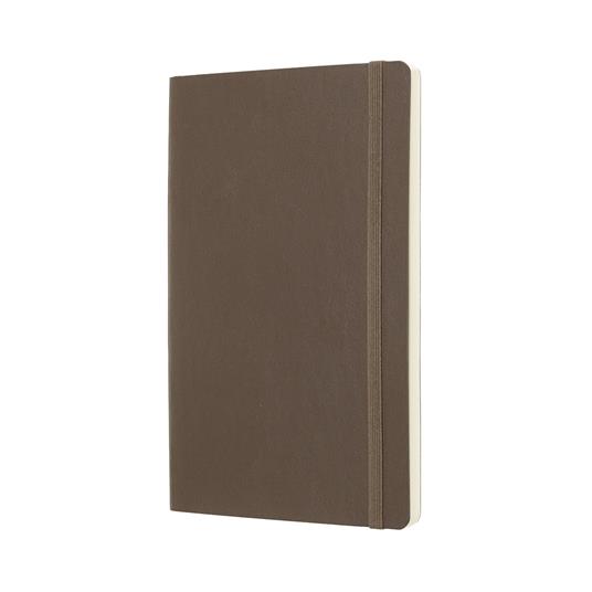 Taccuino Moleskine large a pagine bianche copertina morbida marrone. Earth Brown - 2