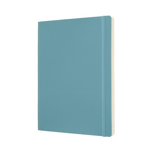 Taccuino Moleskine XL a righe copertina morbida azzurro. Reef Blue - 2