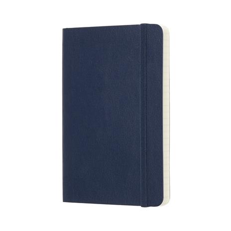 Taccuino Moleskine pocket a quadretti copertina morbida blu. Sapphire Blue - 2