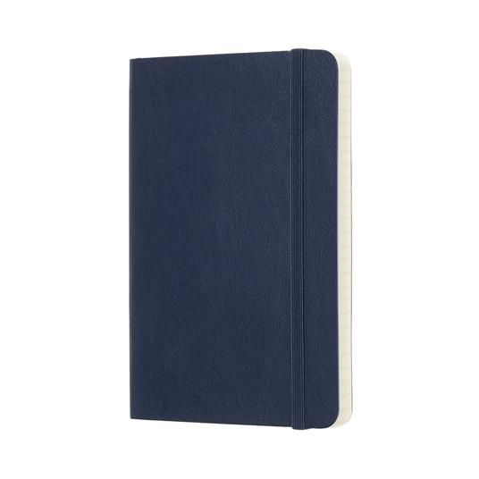 Taccuino Moleskine pocket a quadretti copertina morbida blu. Sapphire Blue - 2