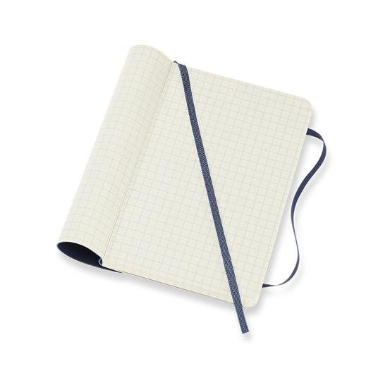 Taccuino Moleskine pocket a quadretti copertina morbida blu. Sapphire Blue - 4