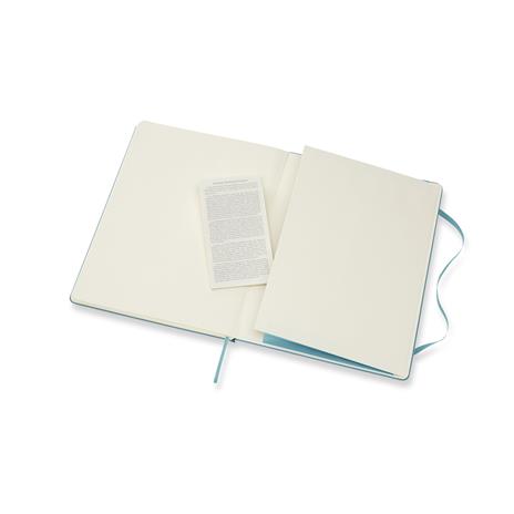 Taccuino Moleskine XL a righe copertina rigida azzurro. Reef Blue - 5