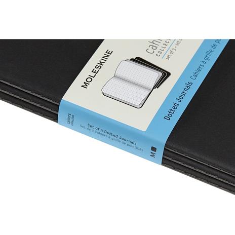 Quaderno Cahier Journal Moleskine XL puntinato nero. Black. Set da 3 - 6