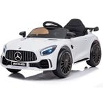 Auto Elettrica Per Bambini Mercedes Amg Gtr Bianca R/C Ing. Mp3, Led E Portiere Apribili Gvc5455