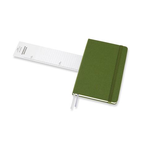 Taccuino Two-Go Moleskine medium a righe e pagine bianche verde. Grass Green - 6