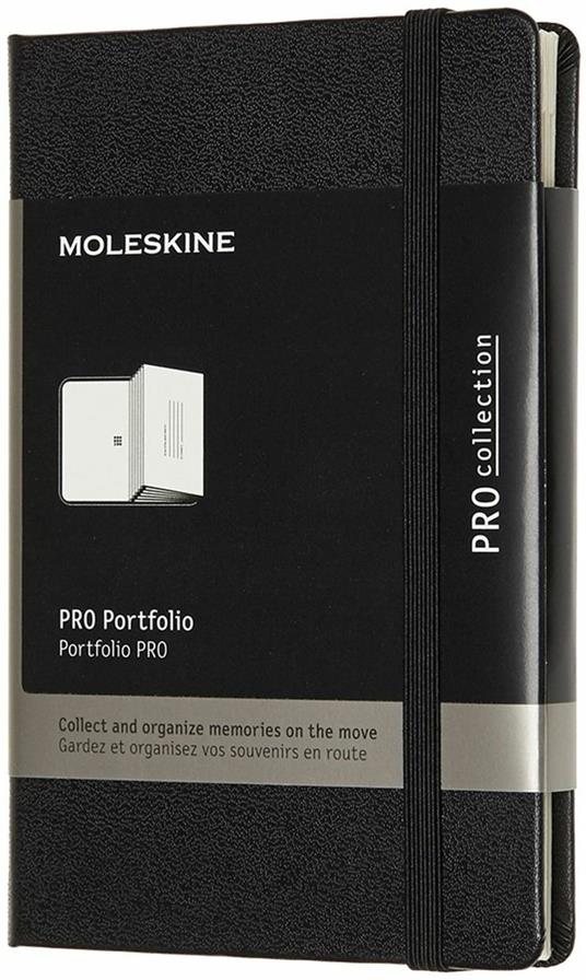 Portfolio Pro Moleskine Pocket copertina rigida nero. Black - Moleskine -  Cartoleria e scuola