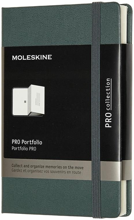 Portfolio Pro Moleskine Pocket copertina rigida verde. Forest Green