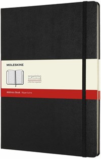 Rubrica Moleskine XL copertina rigida nero. Black - Moleskine - Cartoleria  e scuola