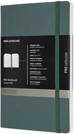 Taccuino Pro Moleskine large copertina morbida verde. Forest Green