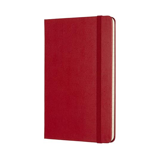 Taccuino Moleskine medium a righe copertina rigida rosso. Scarlet Red - 2