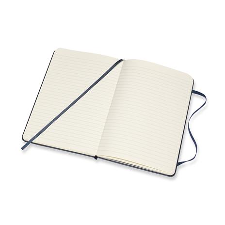 Taccuino Moleskine medium a righe copertina rigida blu. Sapphire Blue - 4