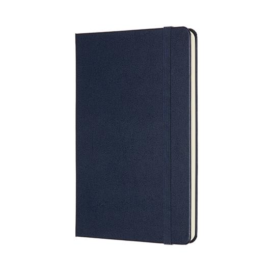 Taccuino Moleskine medium a pagine bianche copertina rigida blu. Sapphire Blue - 2